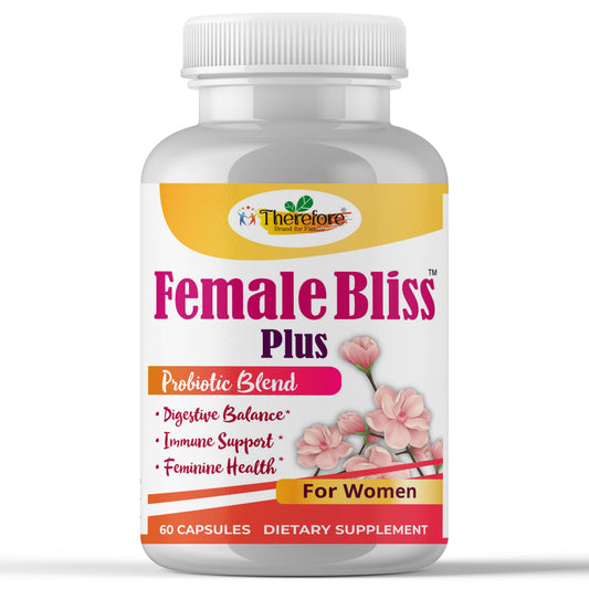 Female Bliss Women Probiotics Supplements for Vaginal Health, Ph Balance for Women 60 Vegan Capsules